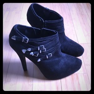 High heel booties